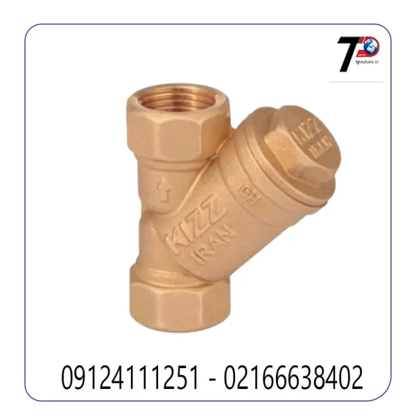 شیر صافی Y برنجی کیز ایران سایز 11/2 اینچ دارای بدنه برنجی مقاوم