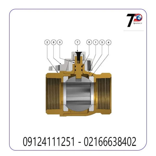 مکانیزم قفل شیر گازی 1 اینچ امین شیر