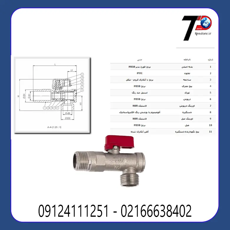 اجزای تشکیل دهنده شیر پیسوار برنجی