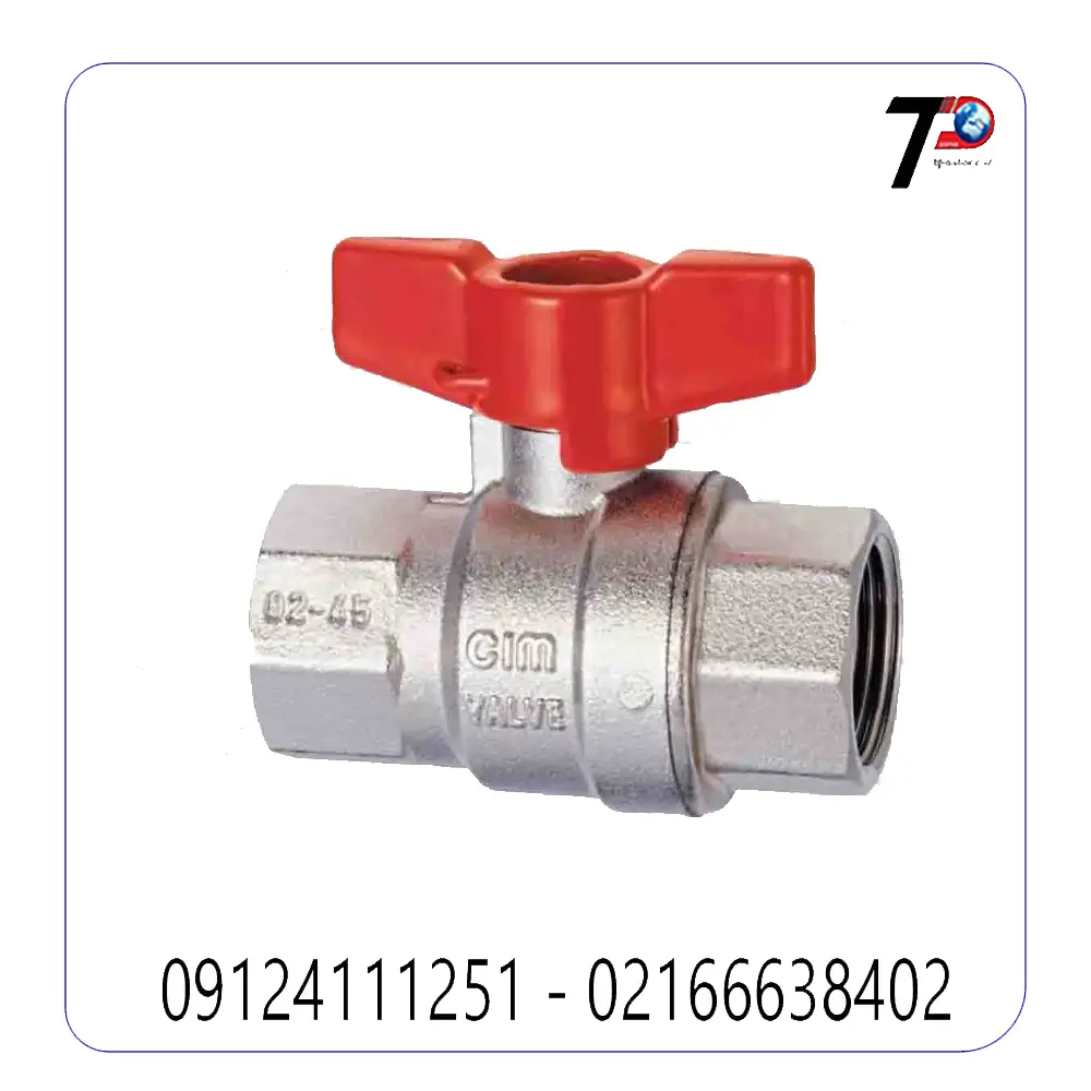 شیر گازی آبی دسته کلیدی 316BL سیم ایتالیا